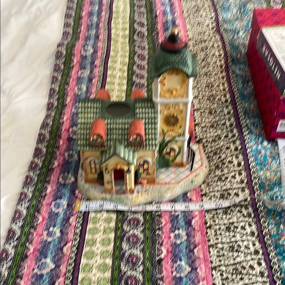 PartyLite Multicolor Clock Tower Candle Holder - Picture 9 of 10